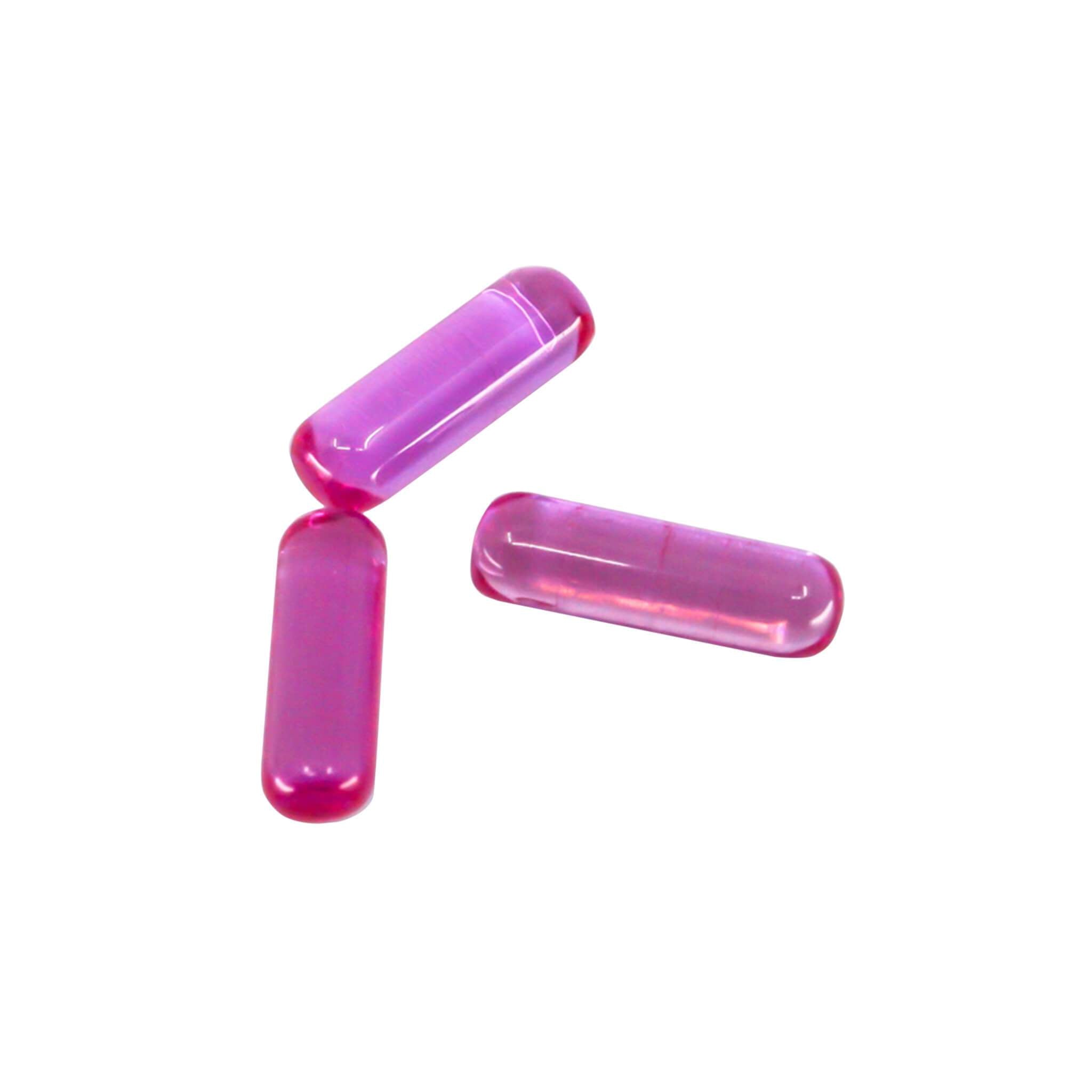 Ruby Capsule Inserts (3-Pack) | Three Ruby Gem Insert Capsules View | Dabbing Warehouse