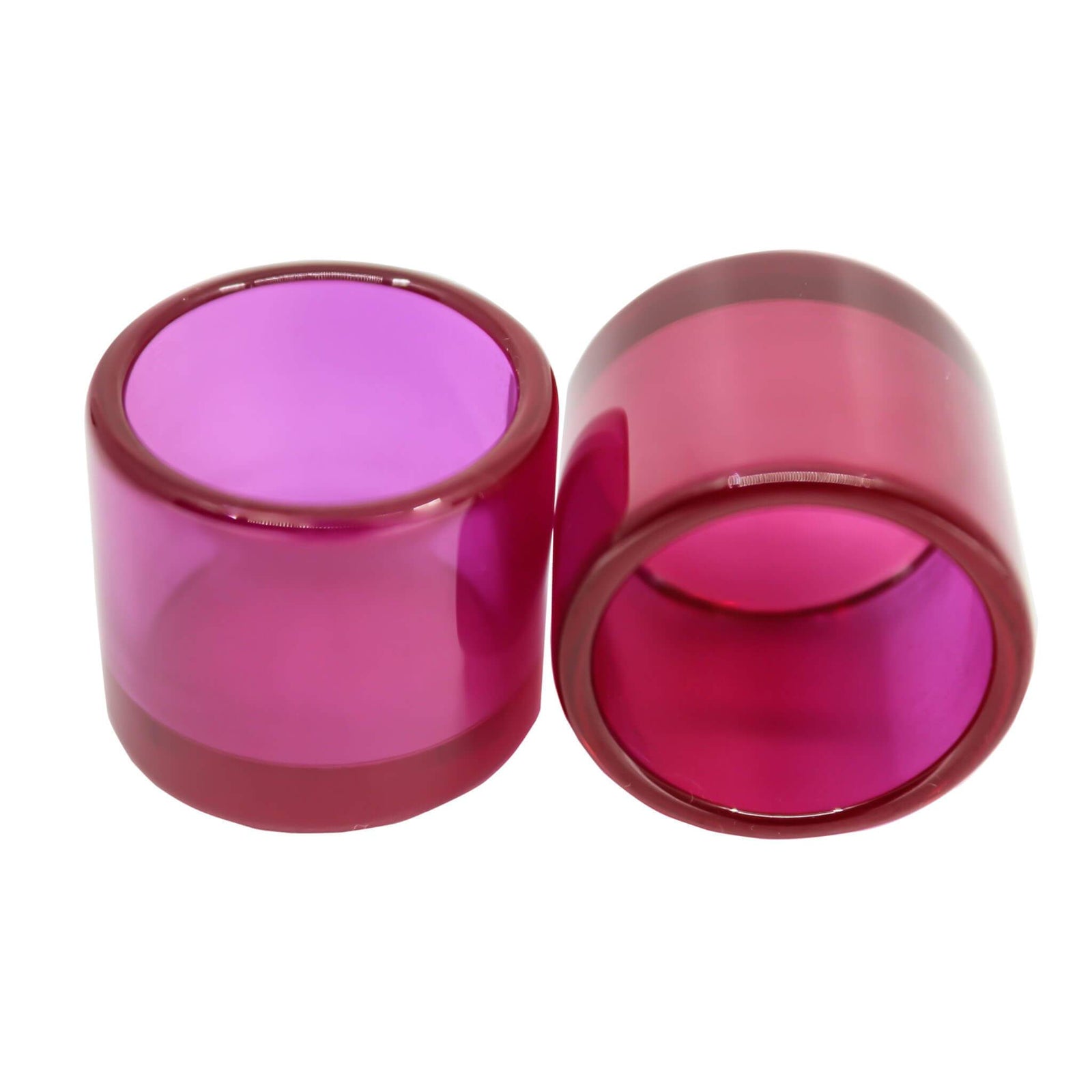 Ruby Cup Insert | 30mm Banger | Dual Cup Angled View | Dabbing Warehouse