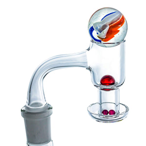 Seamless Terp Slurper Banger Kit & Bundle | Full Marbled Terp Slurper Stack Profile View | DW