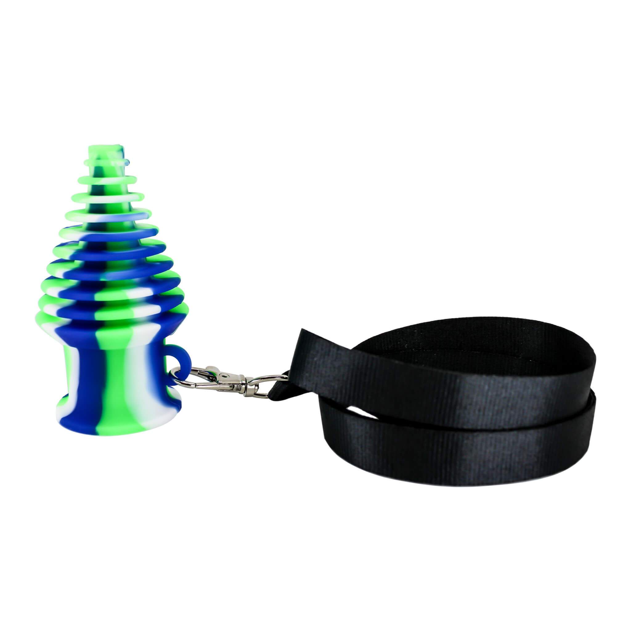 Silicone Rubber Mouthpiece with Strap | Alternate Color Variation Profile View Ten | DW