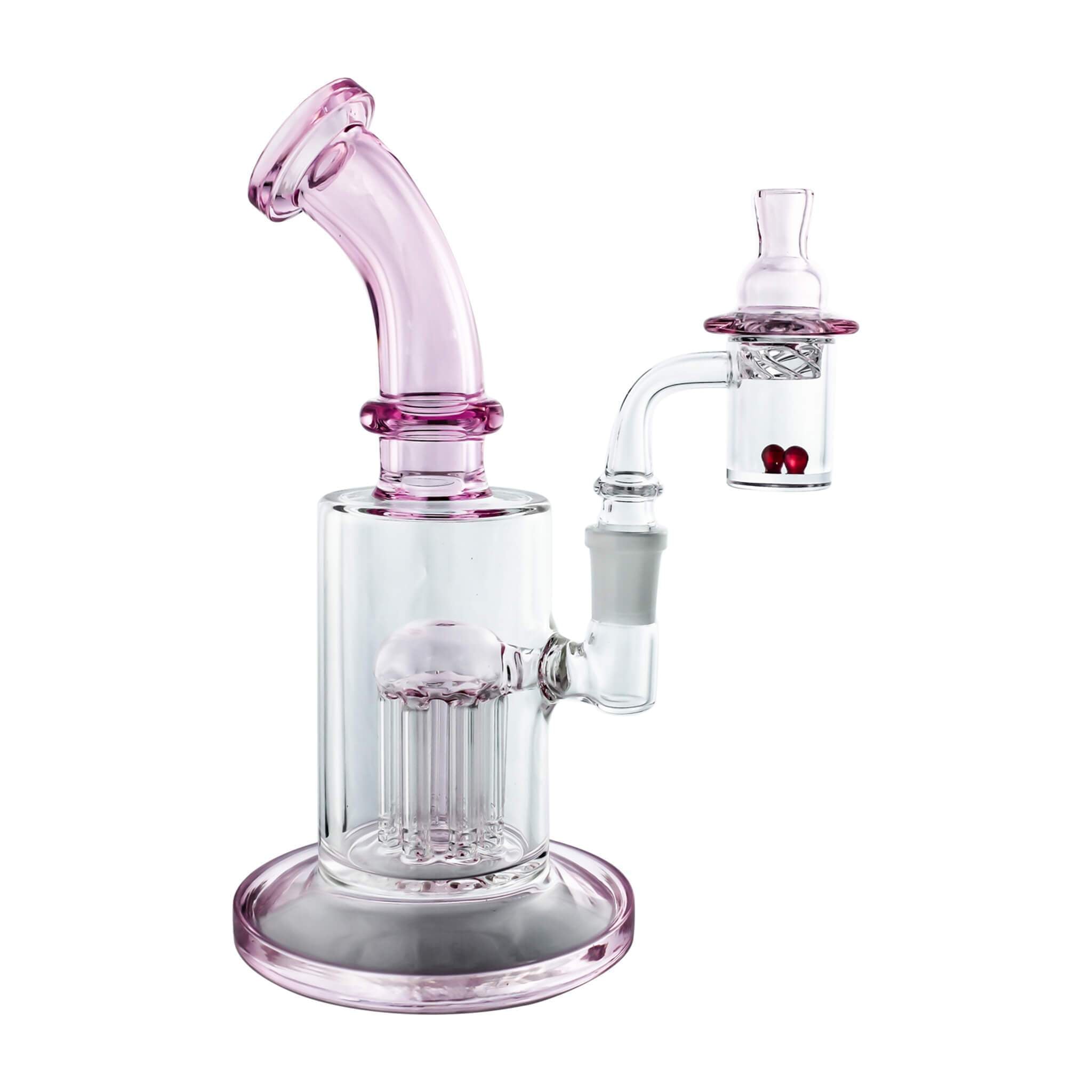 Spin Matrix 25mm Handmade Joint Complete Dabbing Kit #1 | Pink Full Kit View | Dabbing Warehouse