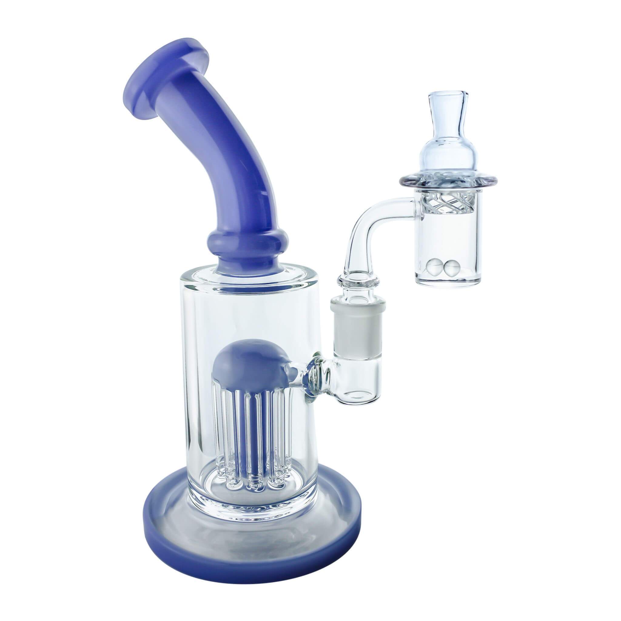 Spin Matrix 25mm Handmade Joint Complete Dabbing Kit #1 | Blue Full Kit View | Dabbing Warehouse