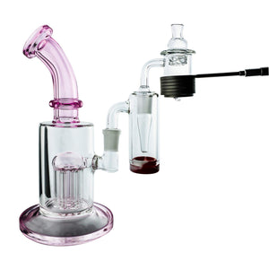 Spin Matrix 30mm Enail Complete Dabbing Enail Kit #1 | Full Kit In Use View With Reclaim Catch | DW