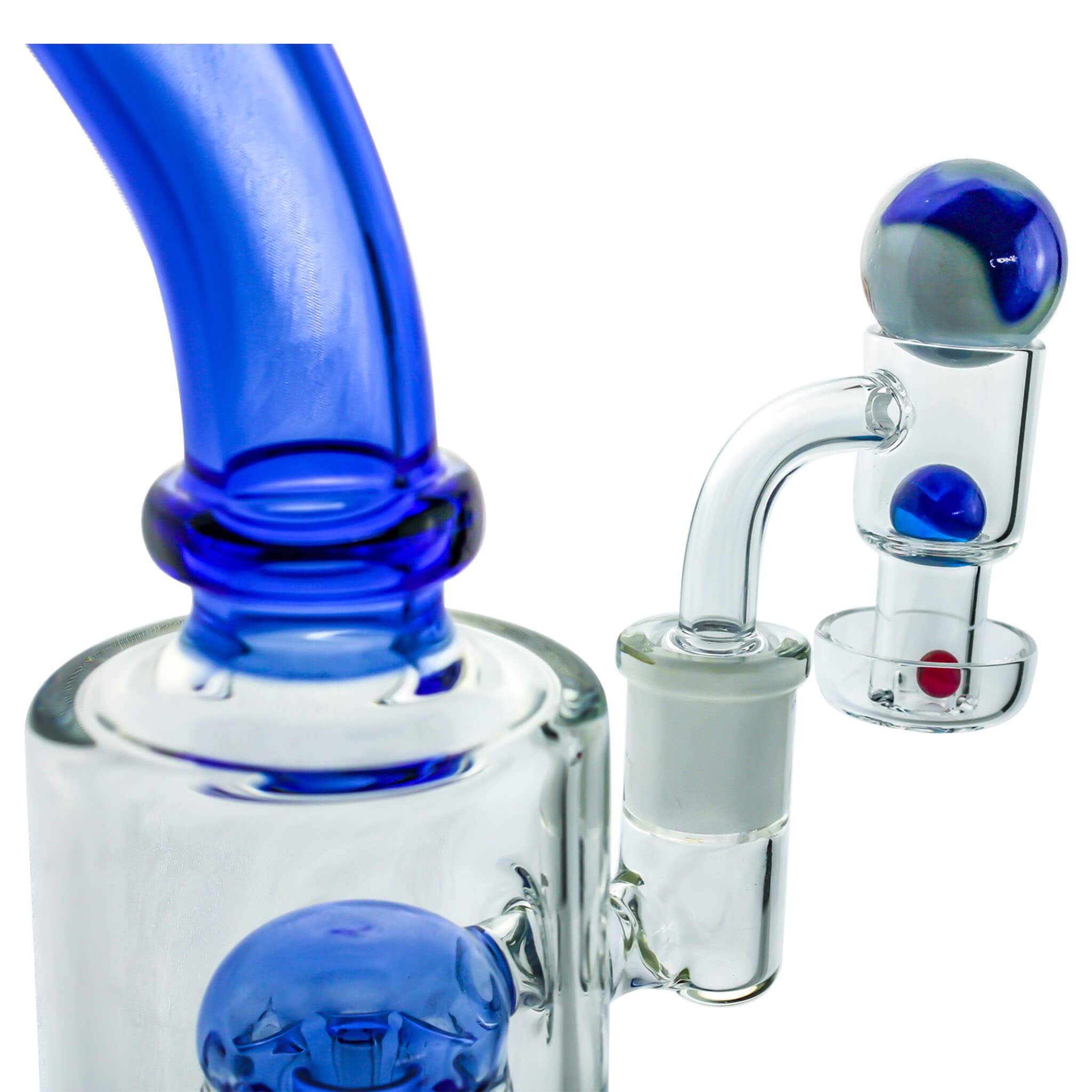 Spin Matrix Marbled Terp Slurper Complete Dabbing Kit #1 | Blue Color Kit Close Up View | DW