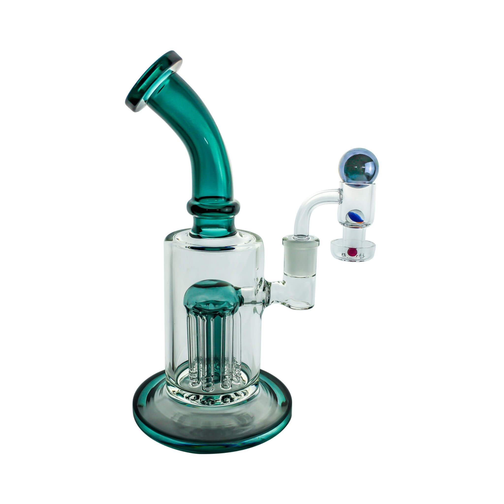Spin Matrix Marbled Terp Slurper Complete Dabbing Kit #1 | Aqua Color Kit View | DW