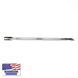 Stainless Steel Scraper Cleaning Tool | Horizontal View | Dabbing Warehouse