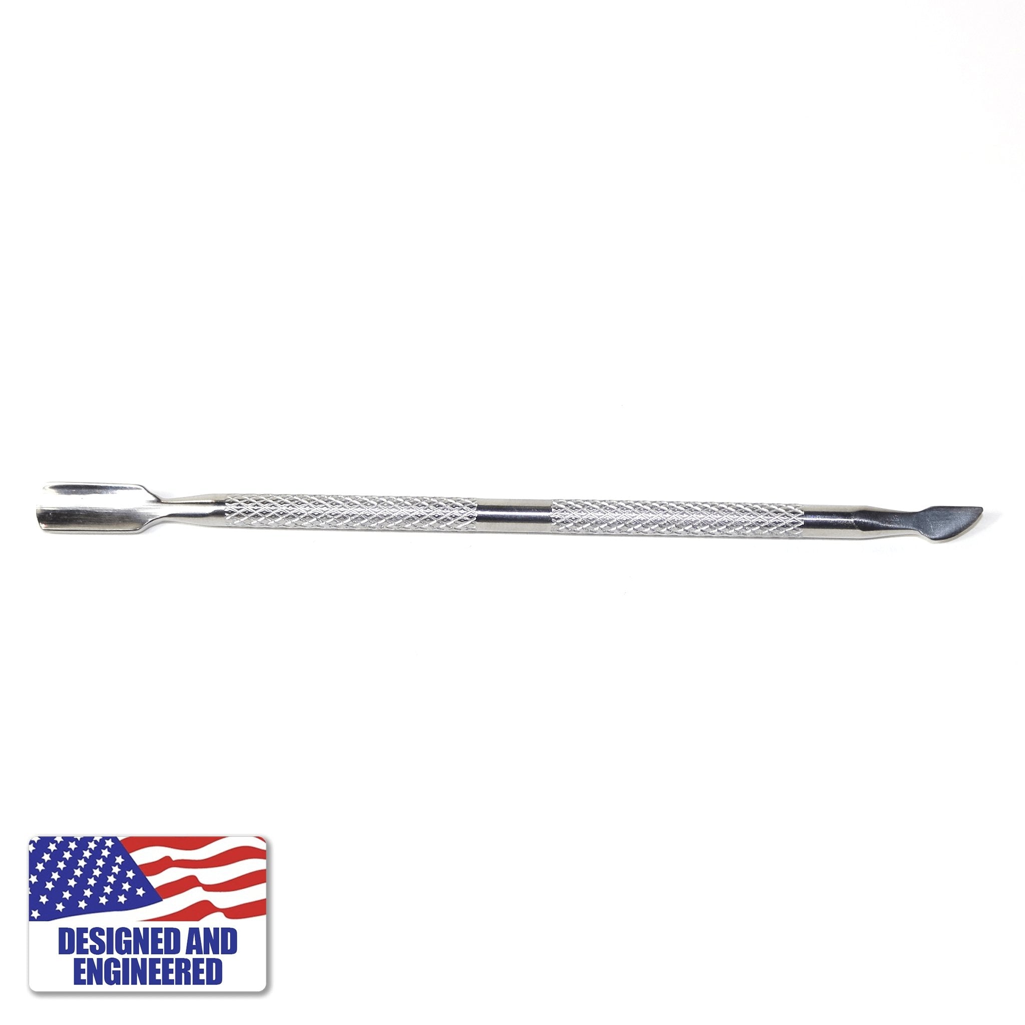 Stainless Steel Scraper Cleaning Tool | Alternate Horizontal View | Dabbing Warehouse