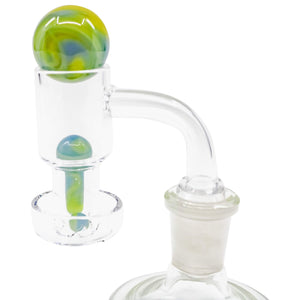Terp Slurper Valve Pillar Marble Set | Complete Set In Use View | Dabbing Warehouse