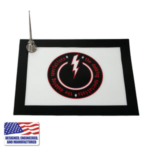 The Dabbing Specialists Dab Mat | Large | Top Down View With Dabber Tool | Dabbing Warehouse