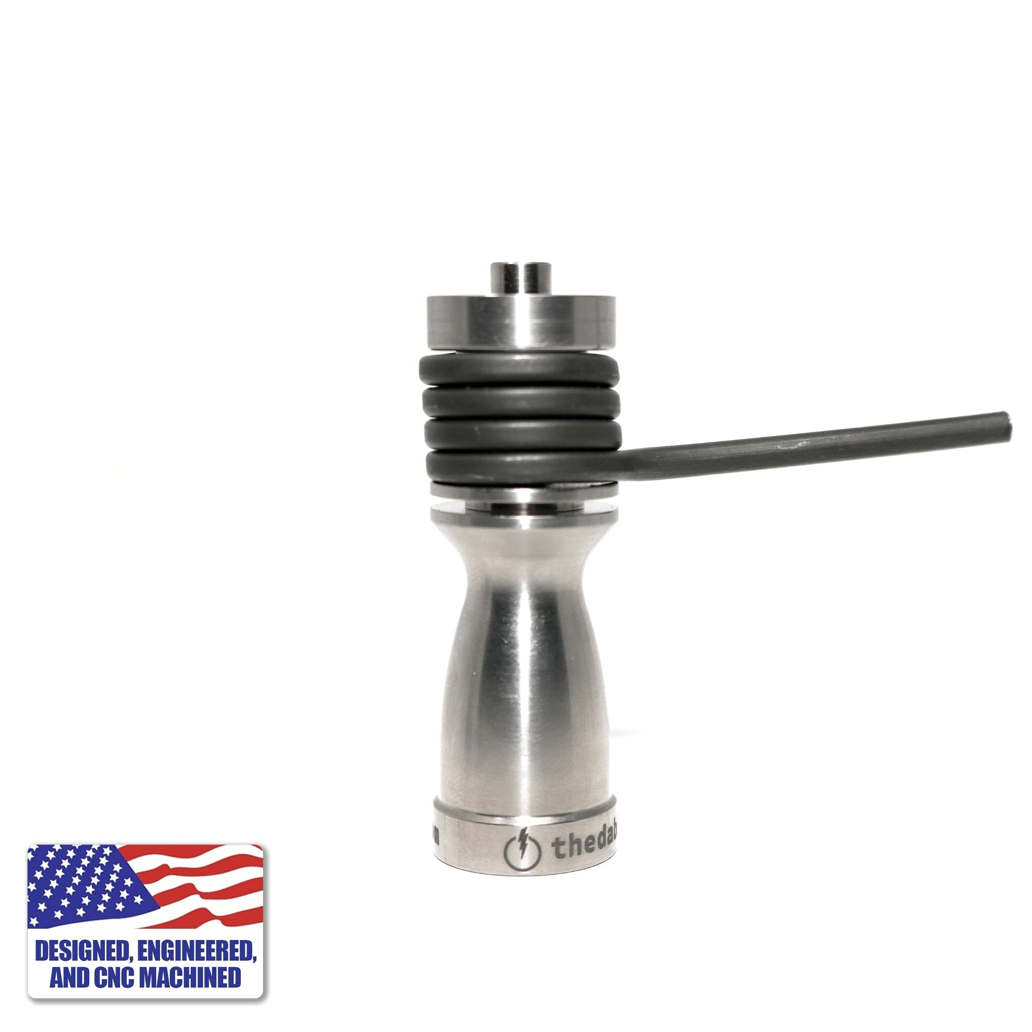 Titanium Dab Kit | 16mm Coil | 18mm/14mm Female Adapter | Profile View | Dabbing Warehouse