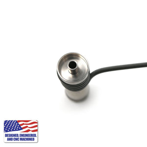 Titanium Dab Kit | 16mm Coil | 18mm/14mm Female Adapter | Top Down Nail Stack View | DW