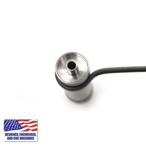 Titanium Dab Kit | Flat Coil | 18mm/14mm Female Adapter | Top Down View | Dabbing Warehouse