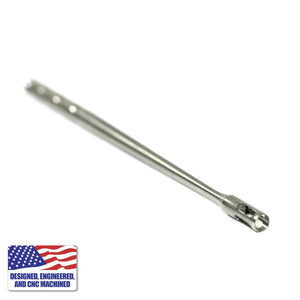 Titanium Dab Stick Set | Claw Shovel & Scoop Ball | Angled Claw Shovel View | Dabbing Warehouse