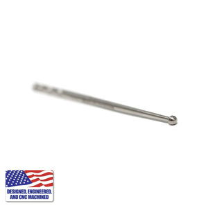 Titanium Dab Stick Set | Claw Shovel & Scoop Ball | Angled Scoop Ball View | Dabbing Warehouse