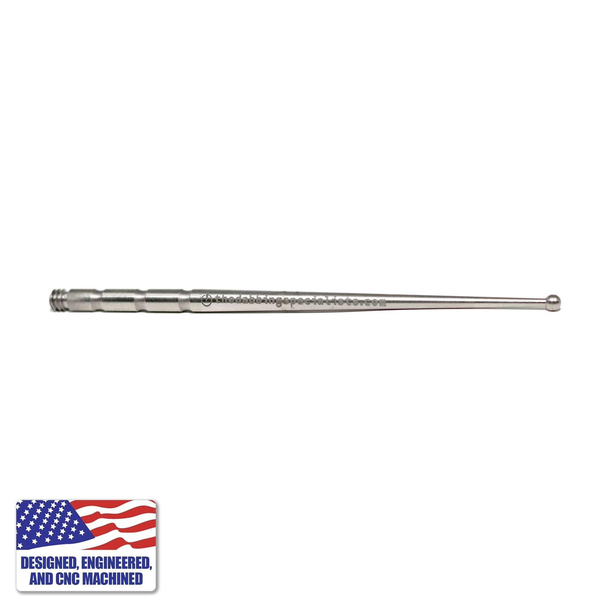 Titanium Dab Stick Set | Claw Shovel & Scoop Ball | Horizontal Scoop Ball View | Dabbing Warehouse