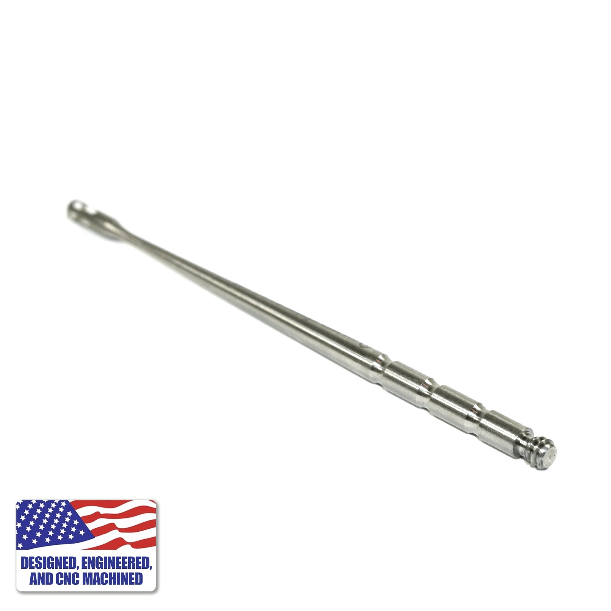 Titanium Dab Stick Set | Claw Shovel & Scoop Ball | Angled Shovel Threads View | Dabbing Warehouse