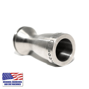 Titanium Female Nail Body 14mm, 10mm | Lower Angled View | Dabbing Warehouse