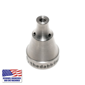 Titanium Kit | Scoop Ball Dab Stick and 3-Hole Carb Cap | Cap Top Down View | Dabbing Warehouse