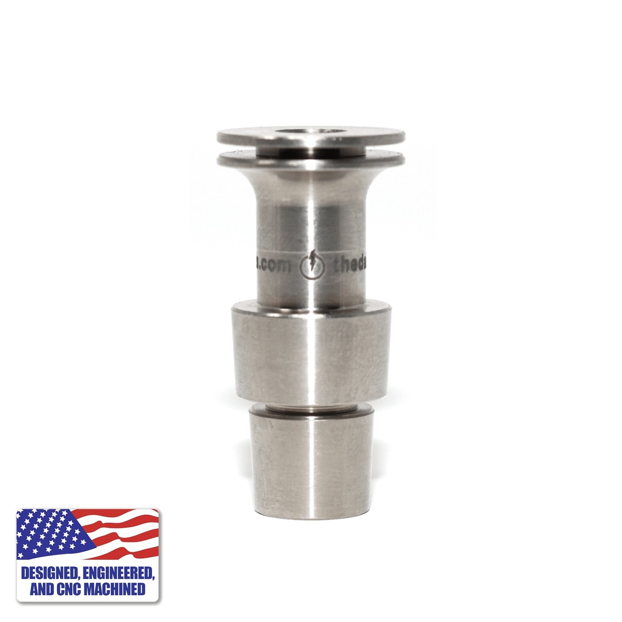 Titanium Male Nail Body Adapter | 18mm, 14mm | Top Down View | Dabbing Warehouse
