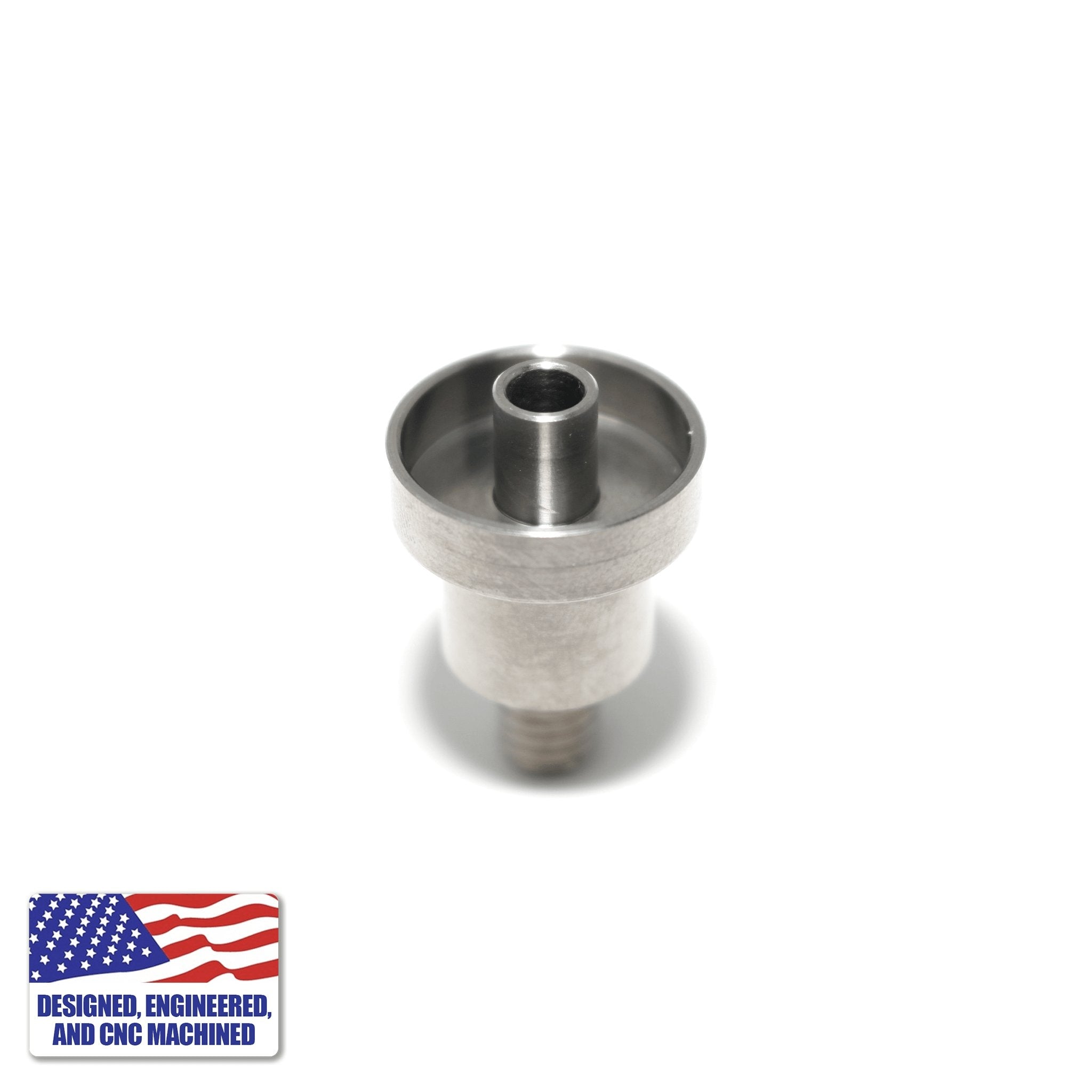 Titanium Nail for 16mm Coil | Top Down View | Dabbing Warehouse