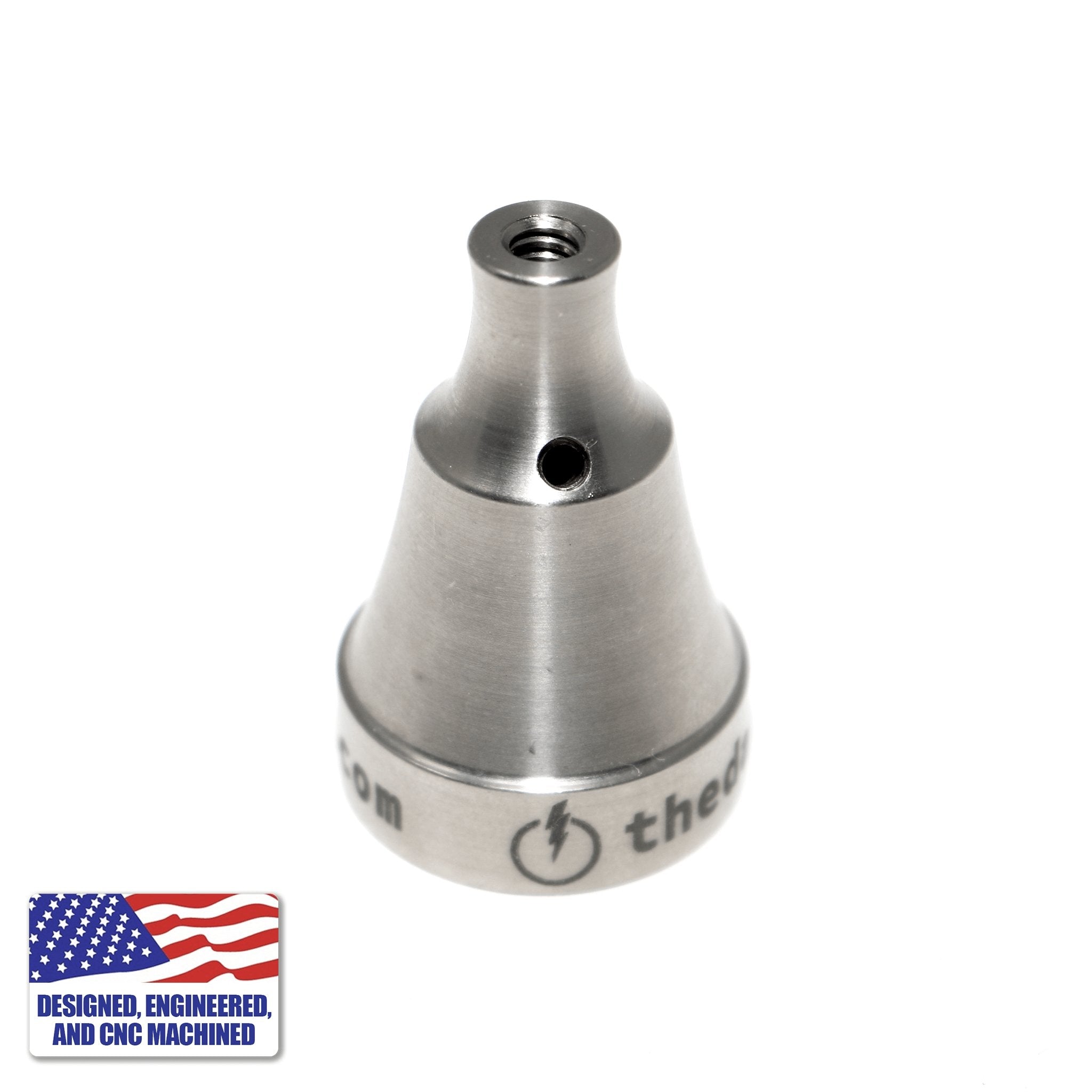 Titanium Universal Carb Cap 1-Hole Medium Velocity | Top Down View | Dabbing Warehouse