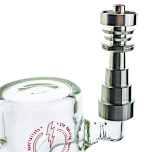 Universal Male/Female Titanium Nail | In Use Female View | Dabbing Warehouse