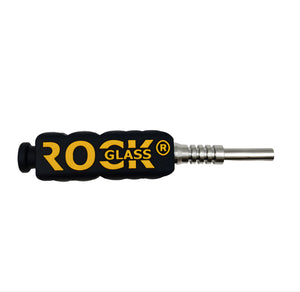 Rock Solid Dabber Silicone & Titanium Nectar Collector | Black | DW