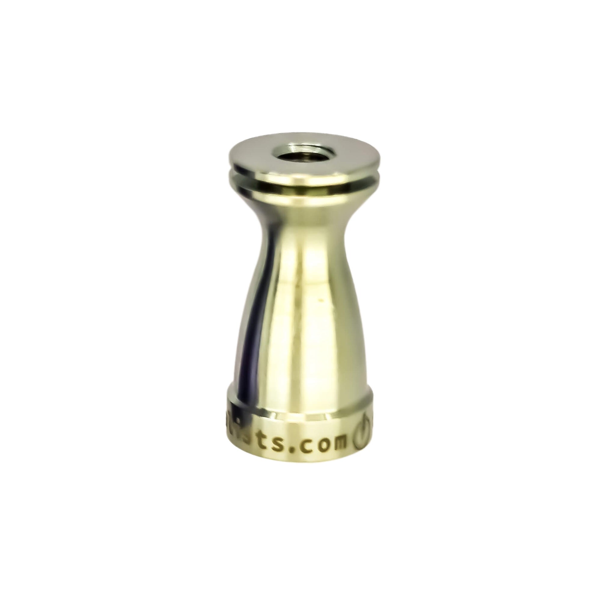 Titanium Female Nail Body 14mm, 10mm | Anodized Gold Profile View | Dabbing Warehouse