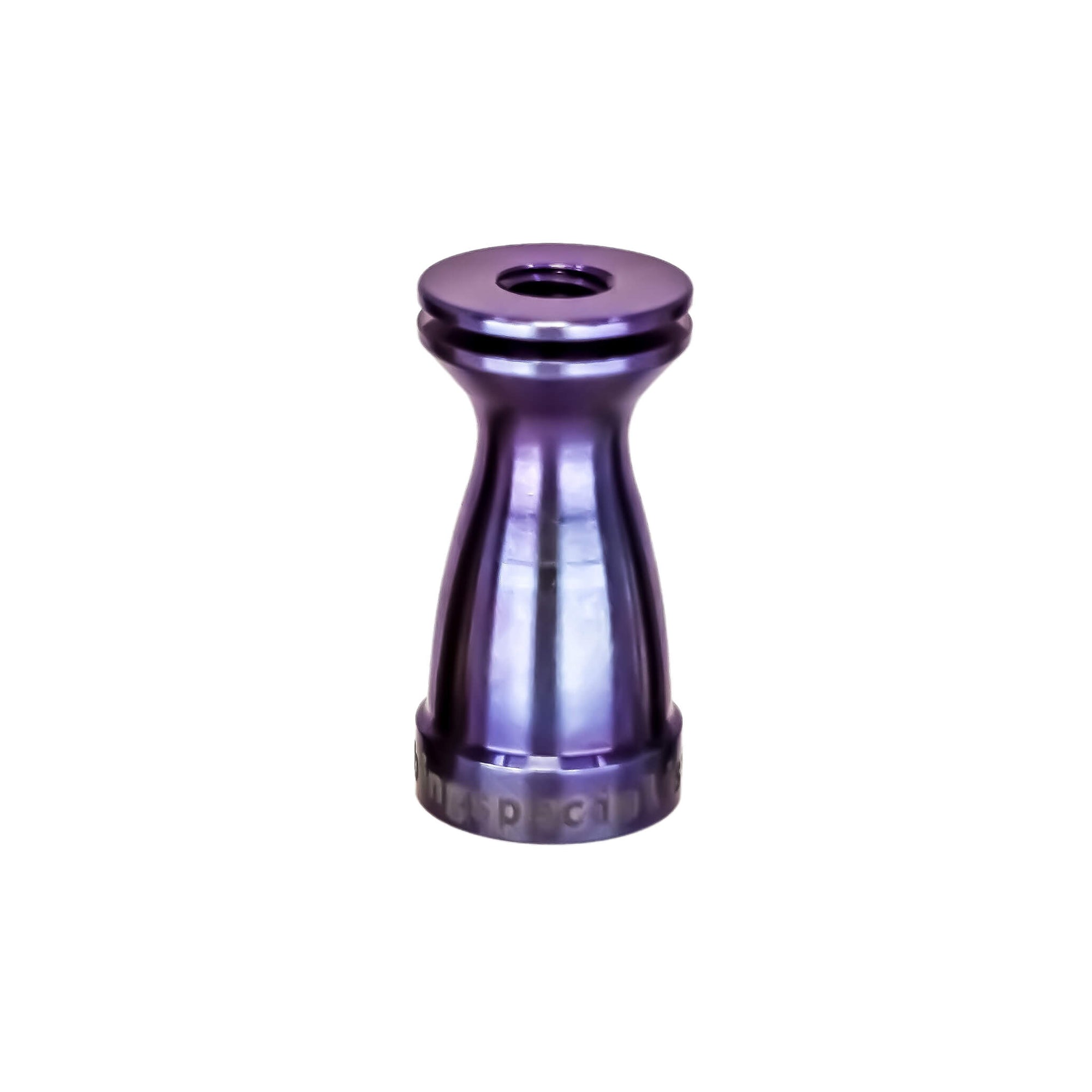 Titanium Female Nail Body 14mm, 10mm | Anodized Purple-Blue Profile View | Dabbing Warehouse