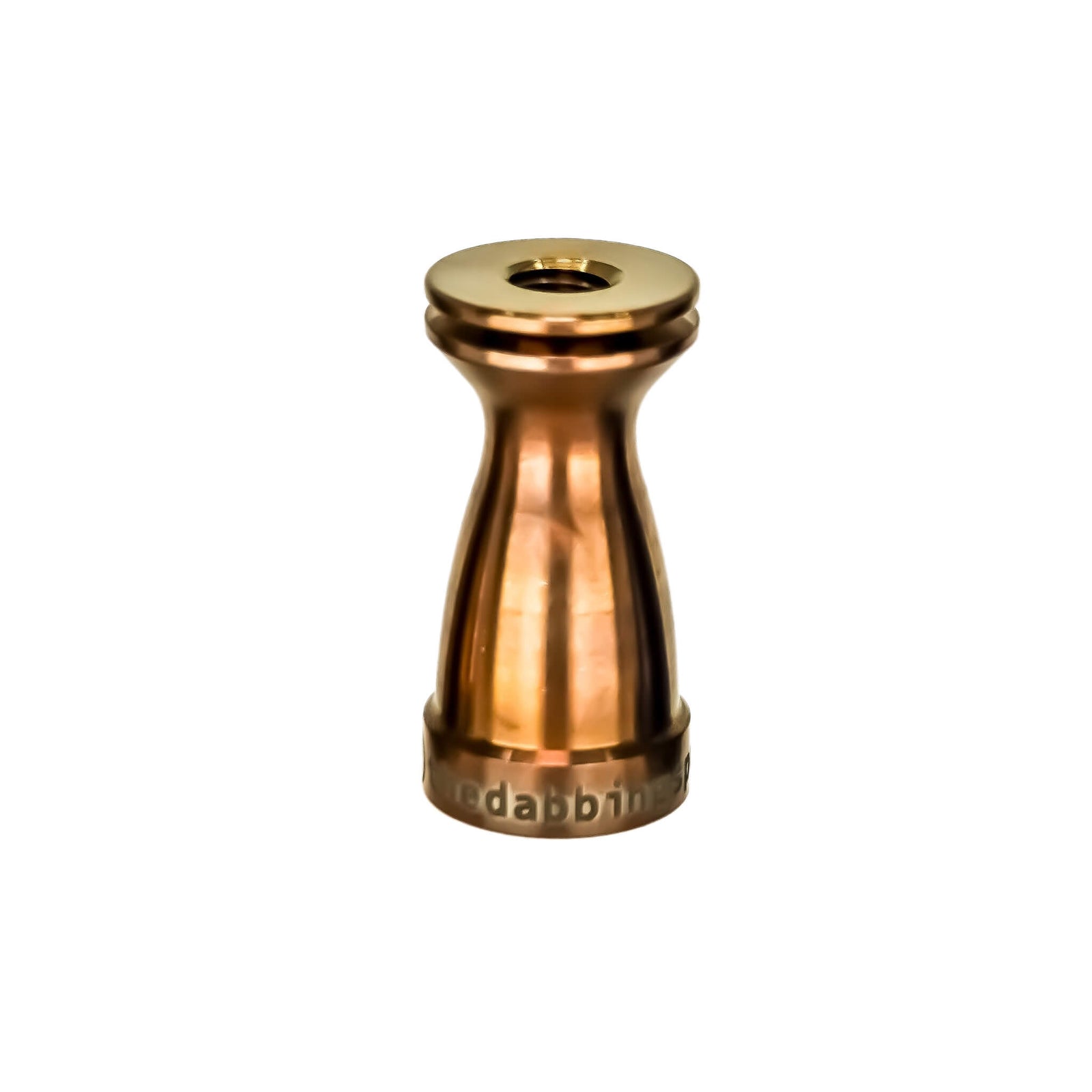 Titanium Female Nail Body 14mm, 10mm | Anodized Amber Profile View | Dabbing Warehouse