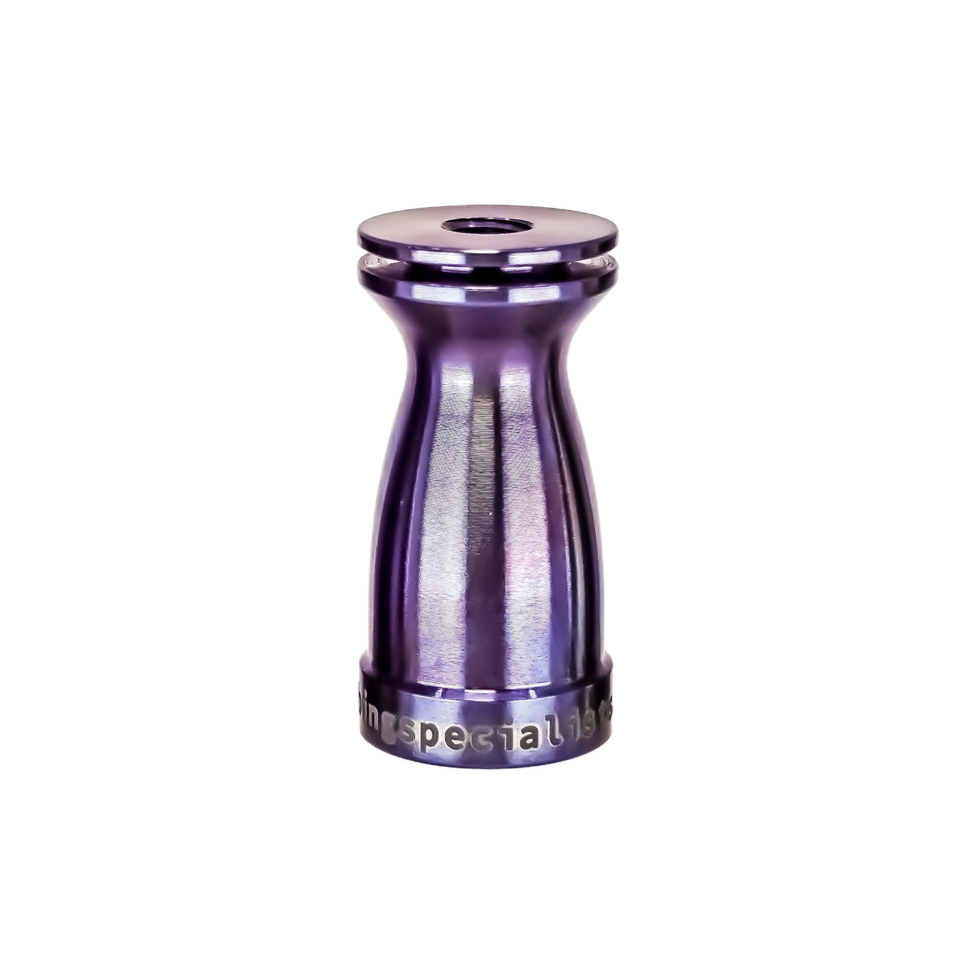 Titanium Female Nail Body 18mm, 14mm | Anodized Purple-Blue Color Profile View | DW