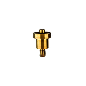 Titanium Nail for 16mm Coil | Side View | Anodized Amber | Dabbing Warehouse