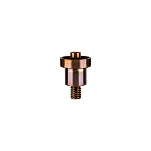 Titanium Nail for 16mm Coil | Side View | Anodized Rosewood | Dabbing Warehouse