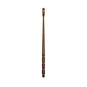 Titanium Dab Stick - Claw Shovel | Anodized Amber Profile View | Dabbing Warehouse