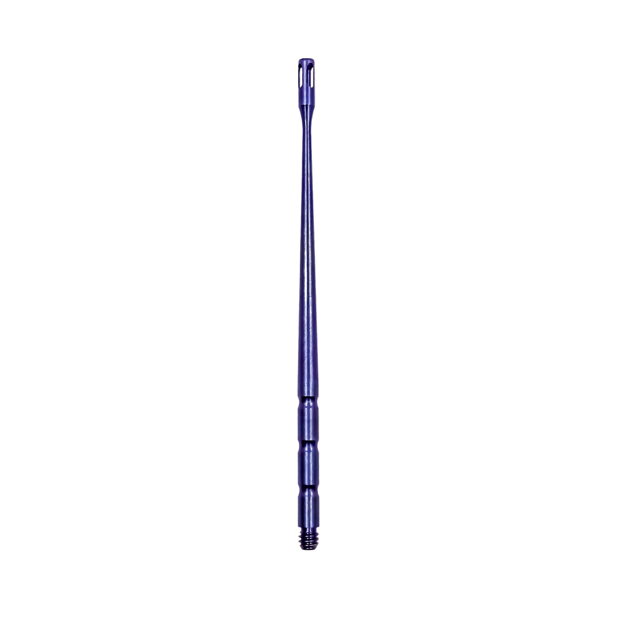 Titanium Dab Stick - Claw Shovel | Anodized Purple-Blue Profile View | Dabbing Warehouse