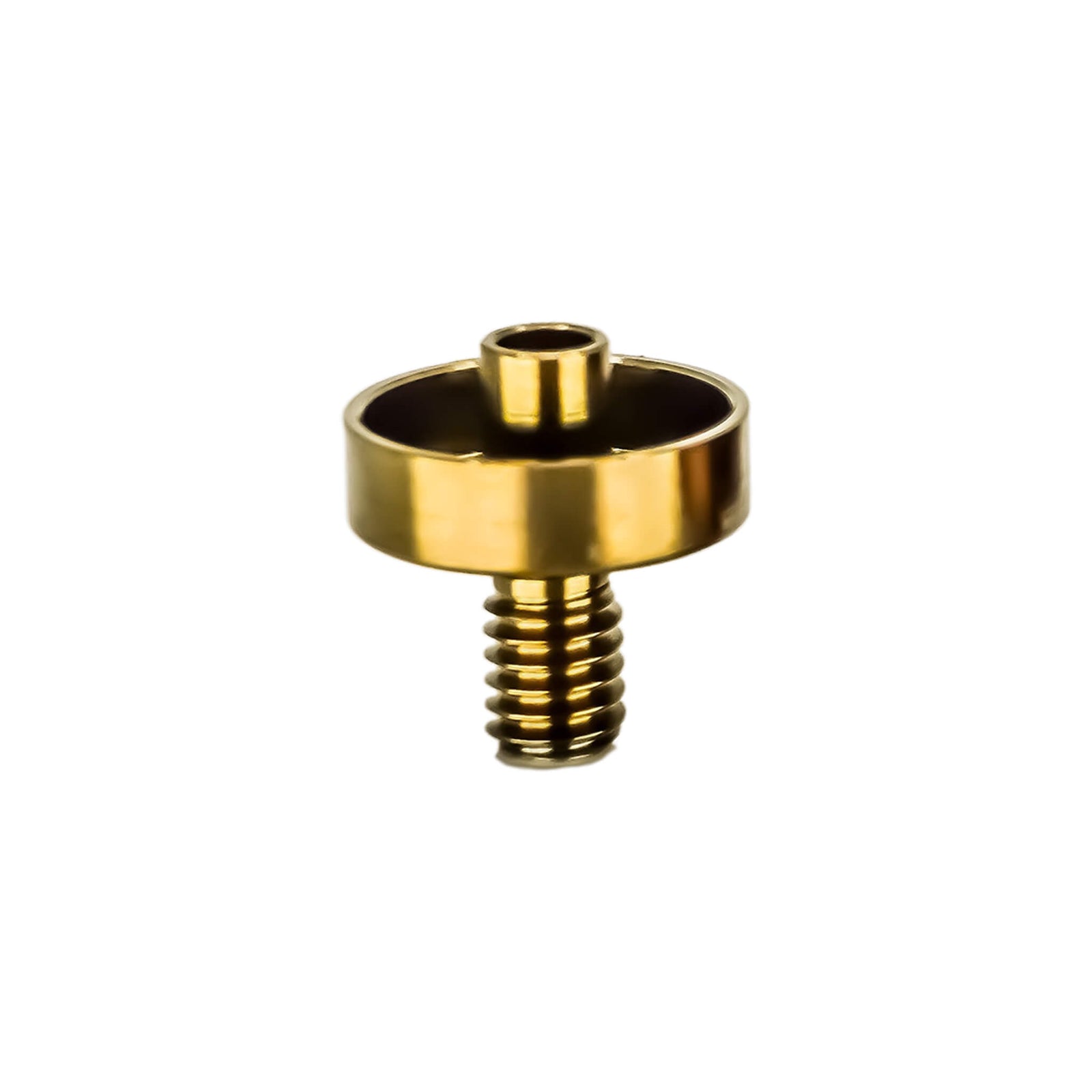 Titanium Nail for Flat Coil | Side View | Anodized Gold Titanium Flat Nail | DW