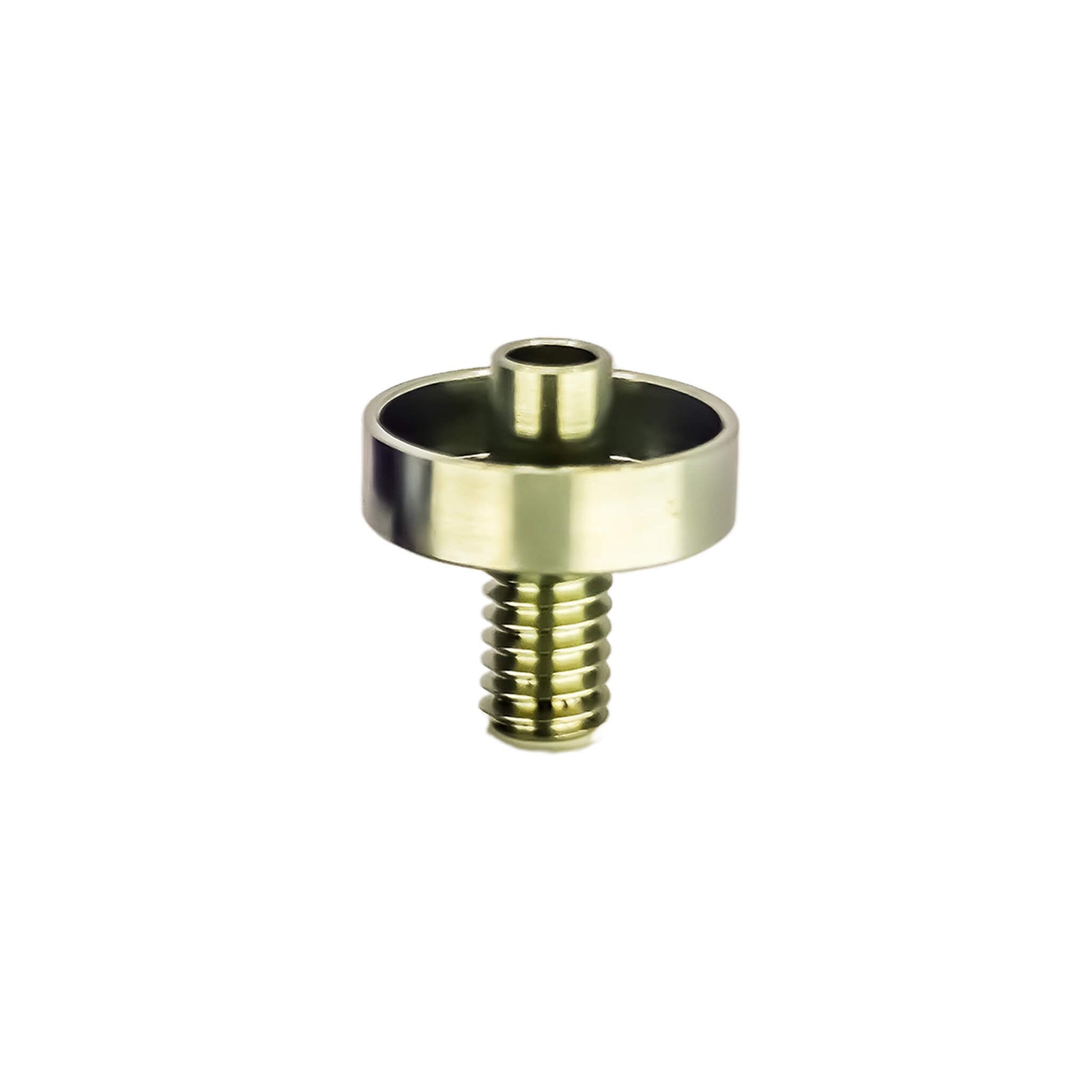 Titanium Nail for Flat Coil | Side View | Anodized Gold Titanium Flat Nail | DW