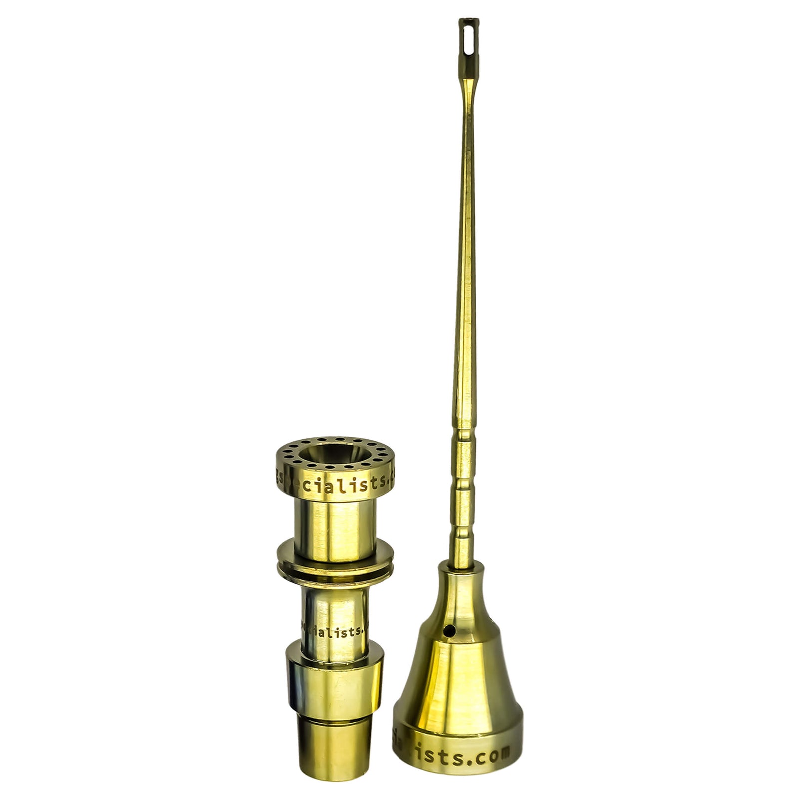 Complete Titanium Dab Tool Kit | Male, 18mm/14mm, Claw | Anodized Rosewood Color View | DW