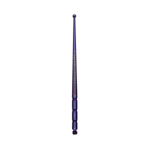 Titanium Dab Stick | Scoop Ball | Anodized Purple-Blue Vertical View | Dabbing Warehouse