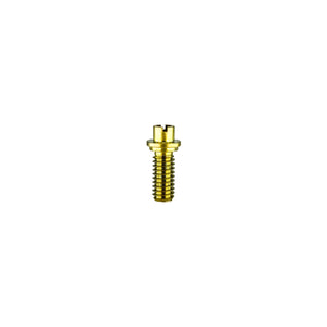 Titanium Dish Fastener Screw (Short) | Side View | Anodized Gold | Dabbing Warehouse