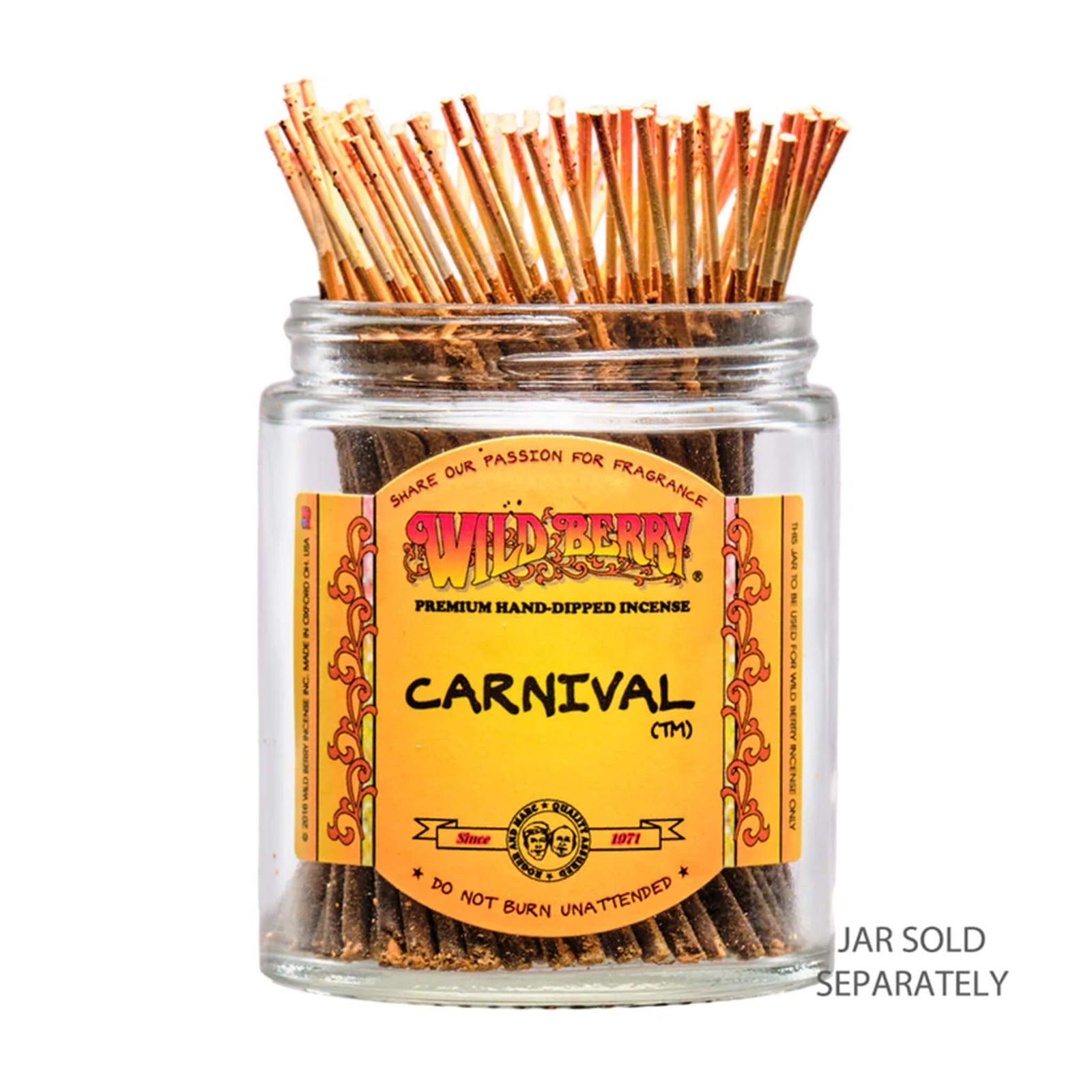 Carnival™ Shorties Incense | In Jar View | Dabbing Warehouse