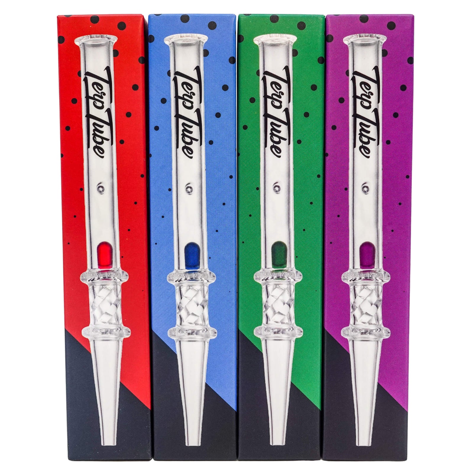 Dab Straw Terp Tube | All Four Color Options In Box | Dabbing Warehouse