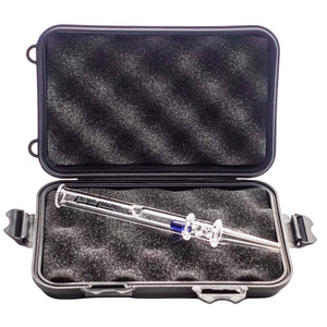 Dab Straw Terp Tube | Blue Color In Hard Shell Case | Dabbing Warehouse