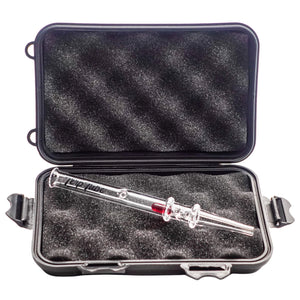 Dab Straw Terp Tube | Red Color In Hard Shell Case | Dabbing Warehouse