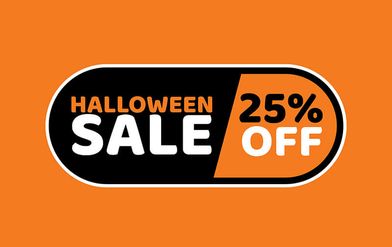 Halloween Sale 25 Percent Off & Treats Image