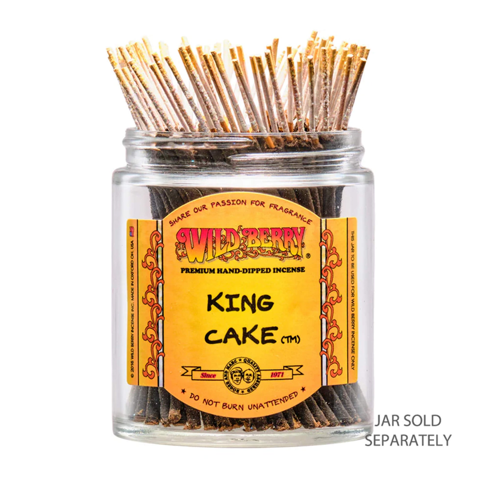 King Cake™ Shorties Incense | In Jar View | Dabbing Warehouse