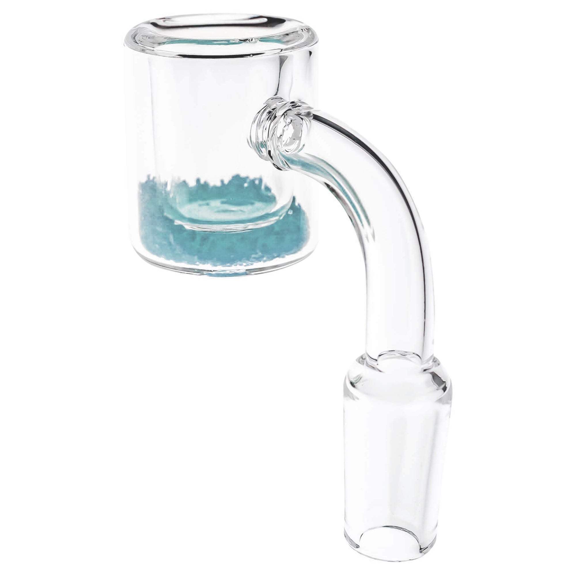 Colorful Thermochromic Quartz Banger | Light Blue Color Changing Sand View | Dabbing Warehouse