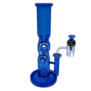 Double Threat Water Pipe Kit | Blue Complete Dabs & Flower Kit | DW