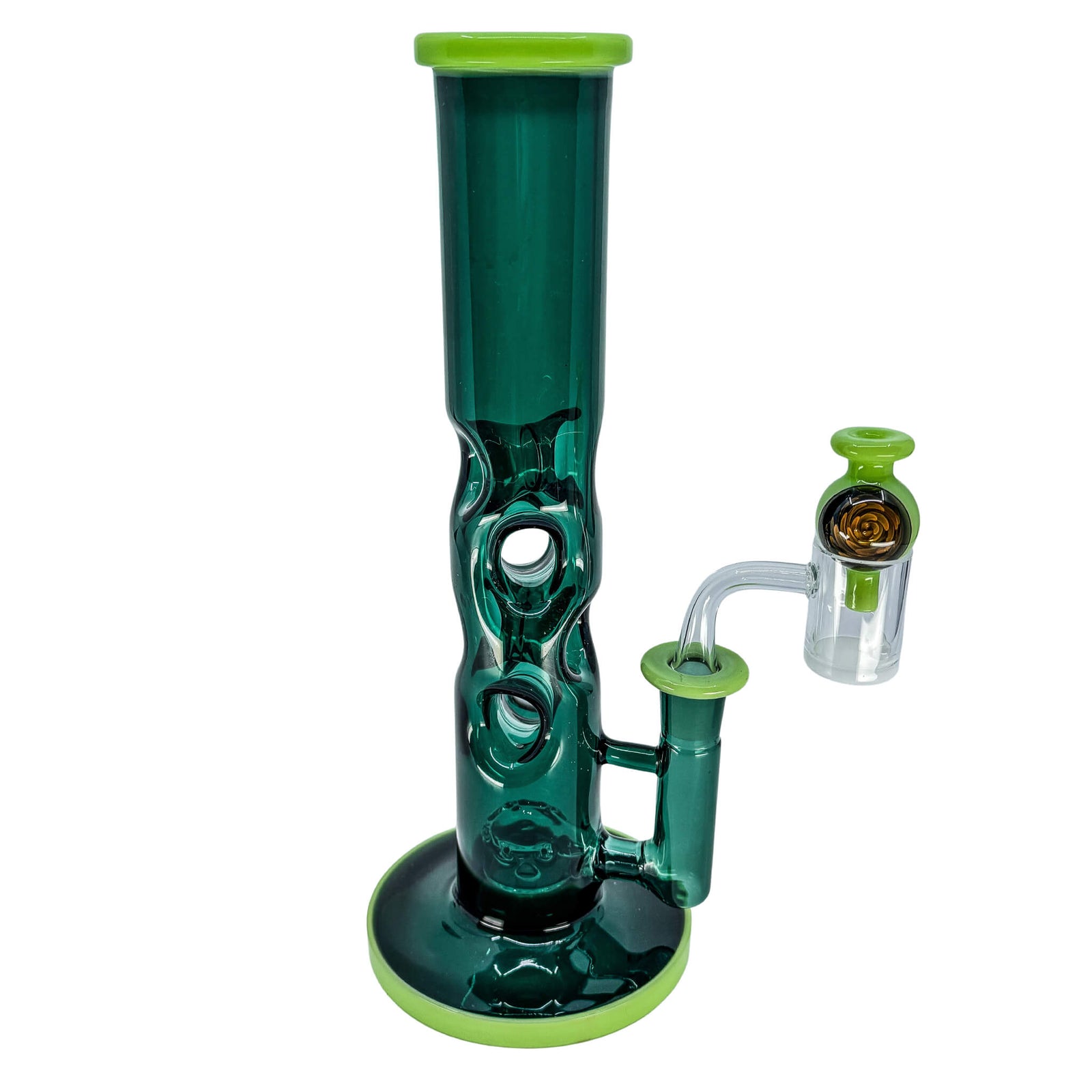 Double Threat Water Pipe Kit | Green Complete Dabs & Flower Kit | DW