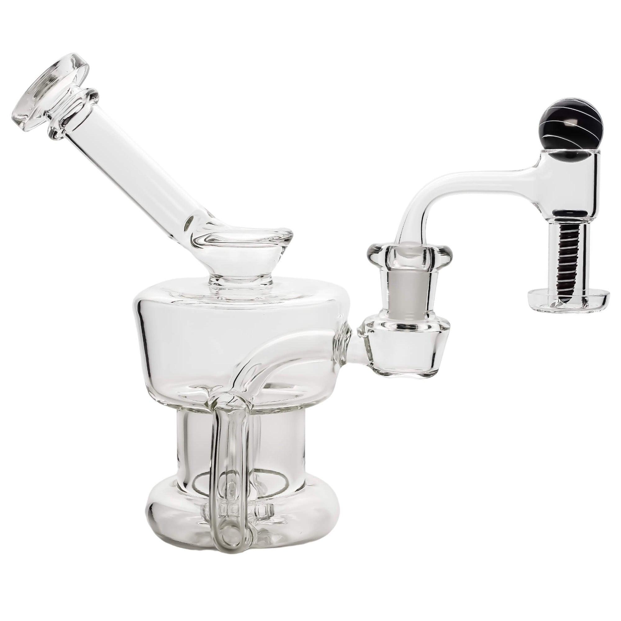 Equalizer Water Tank Bubbler | Dab Bubblers & Pipes | Equalizer With Terp Slurper Black View | DW